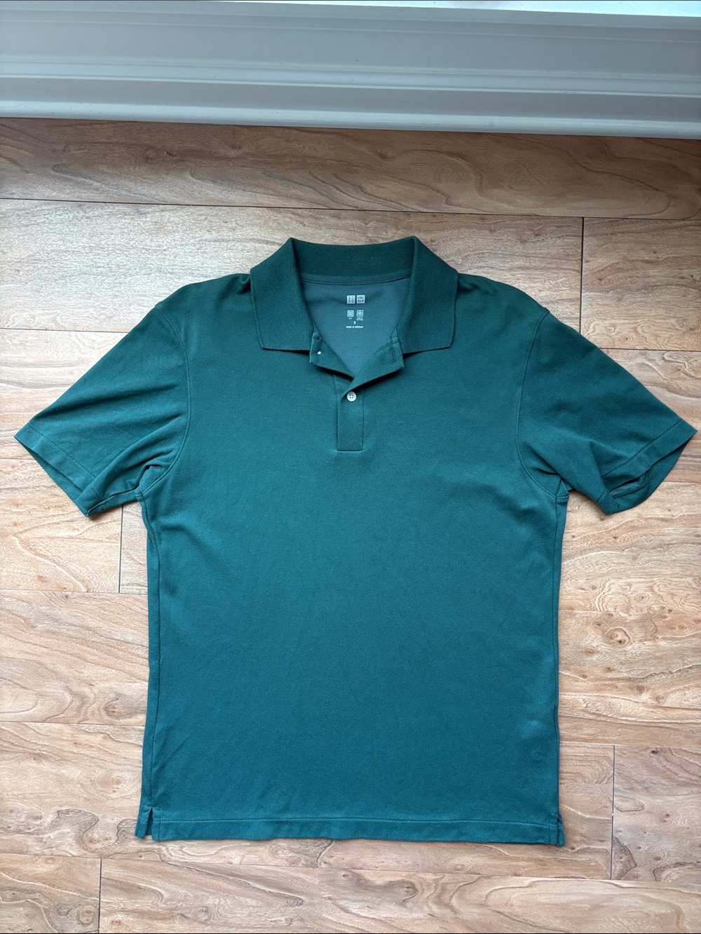 Uniqlo Men’s AIRism Cotton Pique Polo Shirt in Forest Green